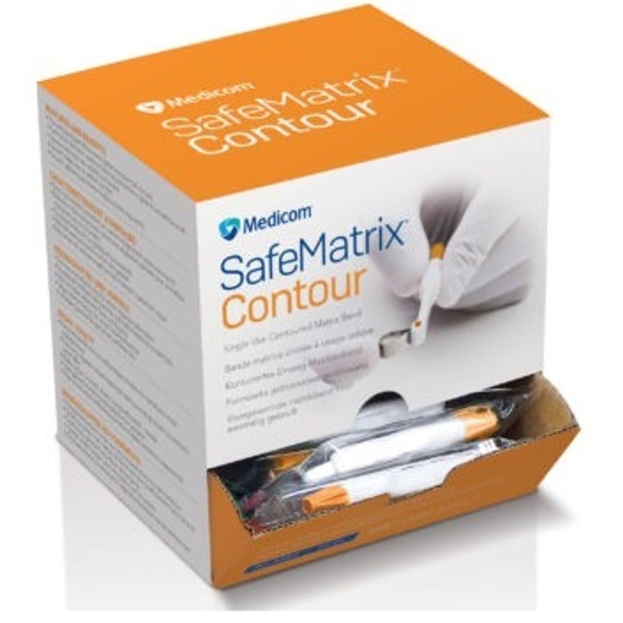 SafeMatrix Contour Wide 6mm Orange 50/Box. Orange - Medicom