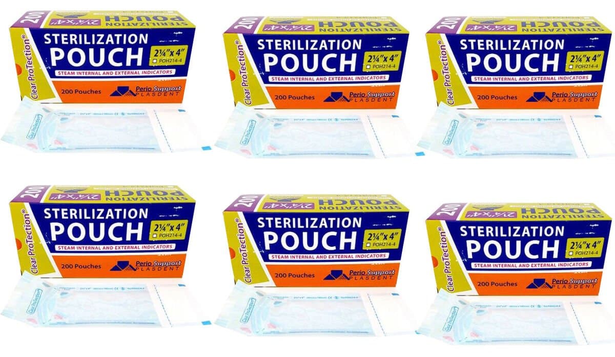 Sterilizing Pouches 2 1/4" x 4 1/4" 200/box
