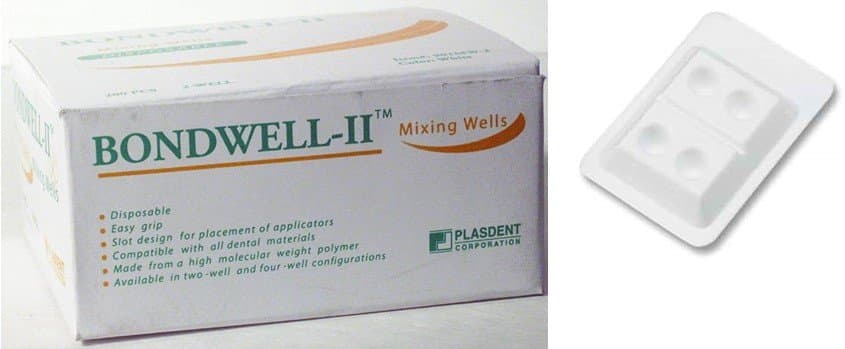 Bondwell 4-Well Mixing Well White 200/Box