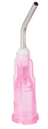 Prebent Dispensing Tips 18 ga Pink 100/bag