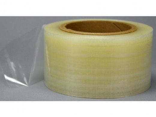 Polyethylene film with a low-tack adhesive that adheres to most operatory surfaces Polyethylene film with a low-tack adhesive that adheres to most operatory surfaces
