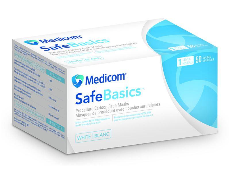 medicom-safebasics-earloop-masks-level-1 Medicom SafeBasics Earloop Masks, Level 1