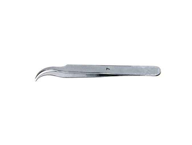 Fine Curved foil holding forceps