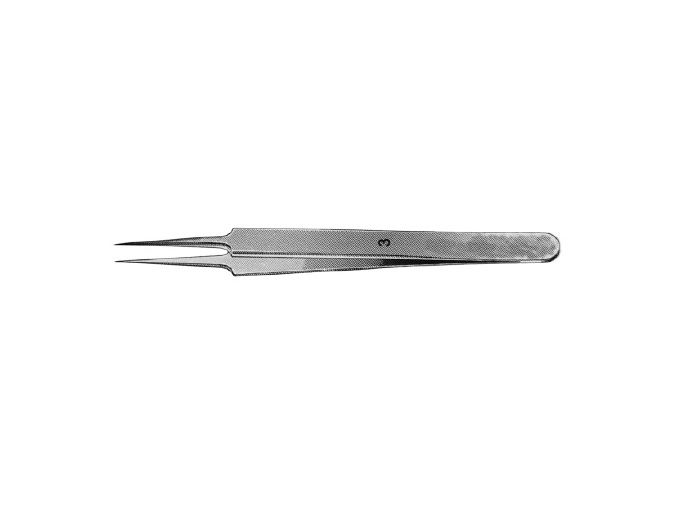 Fine straight foil holding forceps