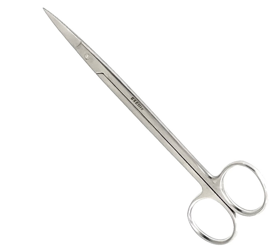 Kelly Scissors W/One Serrated Blade - Straight 6.25” Kelly Scissors W/One Serrated Blade - Straight 6.25”