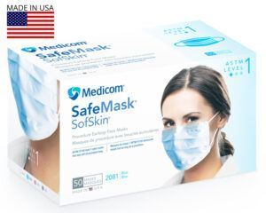 SafeMask SofSkin Procedure Earloop Face Masks Level 1